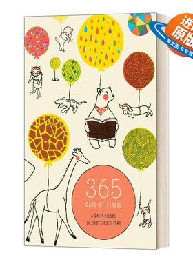 英文原版 365 Days of Firsts a Daily Record of Baby's First Year 365天的第一次 宝宝第一年的每日记录 英文版 进口英语书籍