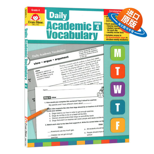 英文原版 Daily Academic Vocabulary Grade 4 TE 每日练习系列 专业词汇 四年级 完整版 英文版 进口英语原版书籍