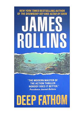 英文原版 Deep Fathom 深海之谜 冒险惊悚小说 James Rollins 英文版 进口英语原版书籍