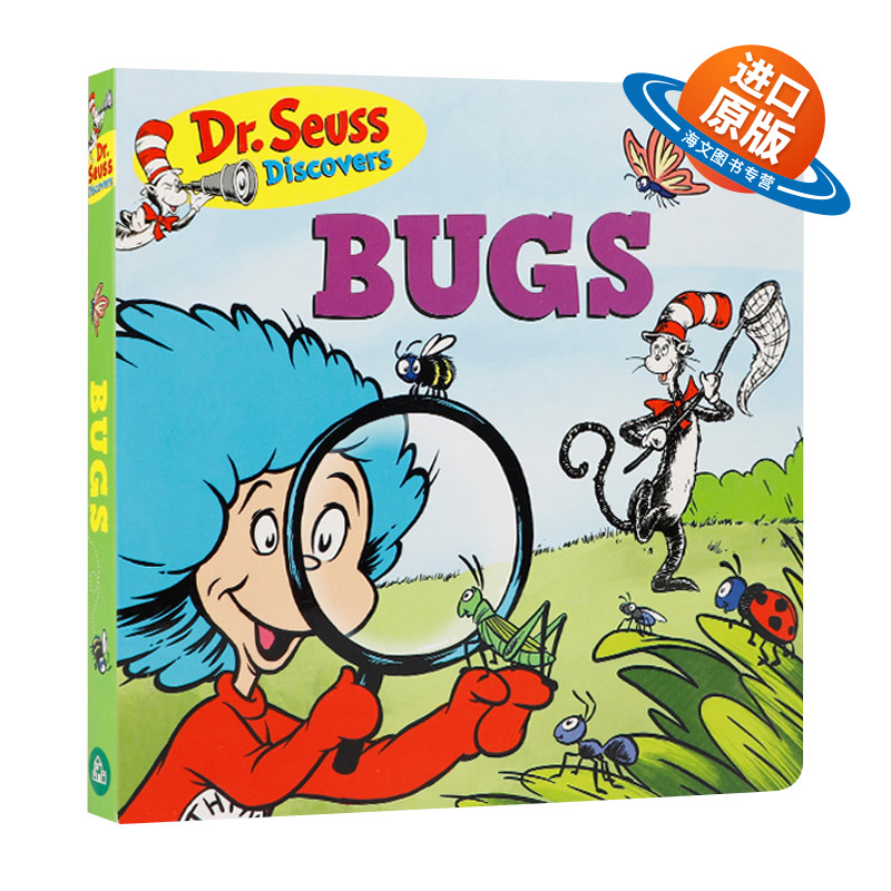 英文原版 Dr. Seuss Discovers Bugs 苏斯博士发现虫子 纸板书 英文版 进口英语原版书籍儿童外文书