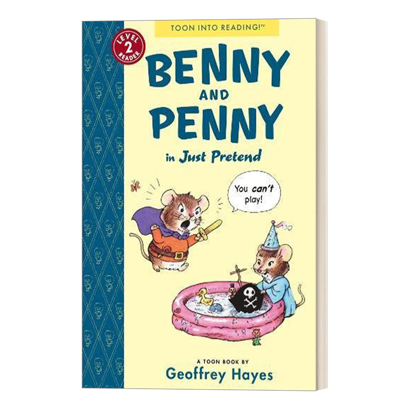 英文原版 Benny and Penny in Just Pretend本尼和佩妮系列海盗游戏儿童英语漫画绘本第2级英文版进口英语原版书籍