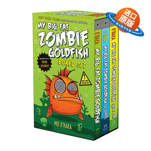 英文原版 My Big Fat Zombie Goldfish Boxed Set 大胖丧尸金鱼系列3册盒装 小学英文课外读物 英文版 进口英语原版书籍儿童外文书