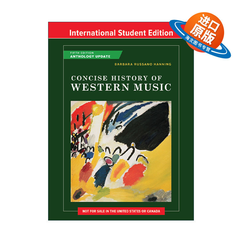 英文原版 Concise History of Western Music 西方音乐简史 第五版 国际版 英文版 进口英语原版书籍