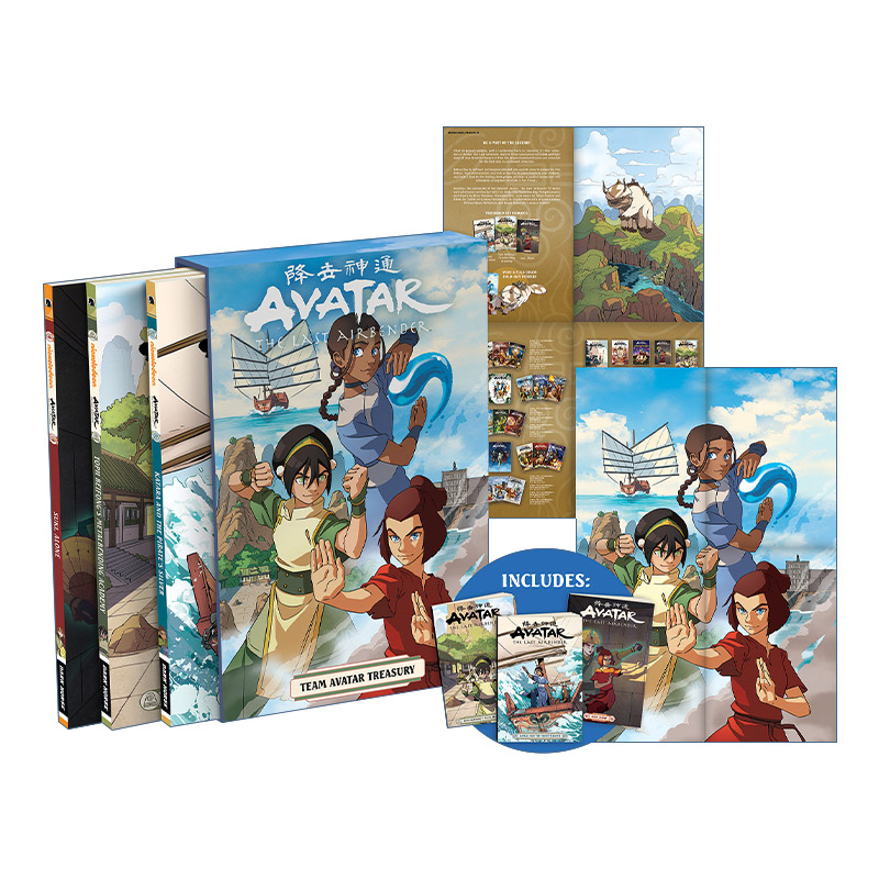 英文原版 Avatar The Last Airbender Team Avatar Treasury Boxed Set降世神通漫画盒装收藏版英文版进口英语原版书籍