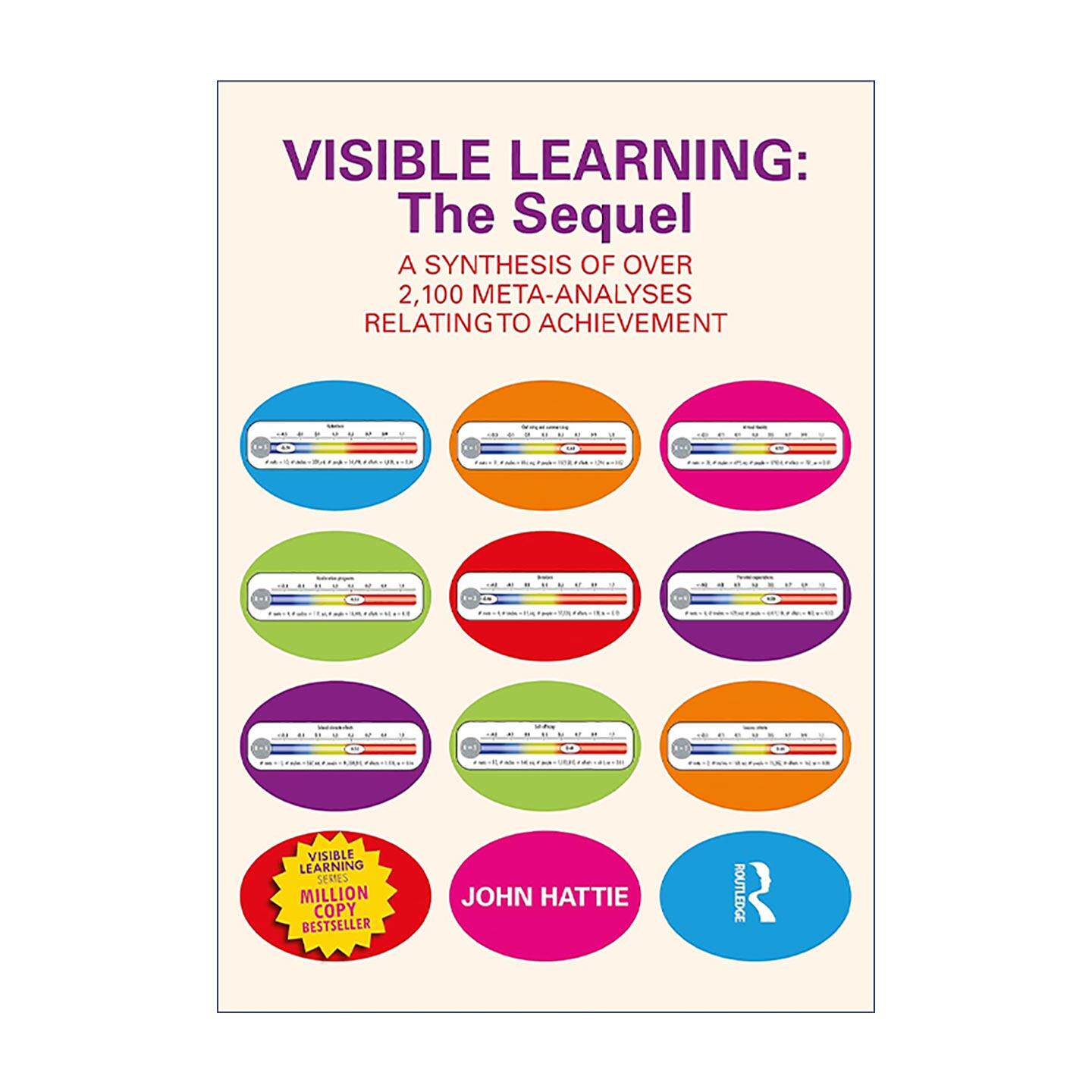 英文原版 Visible Learning The Sequel 可见的学习续篇 对2100多项关于学业成就的元分析的综合报告 英文版 进口英语原版书籍