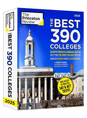 英文原版 The Best 390 Colleges 2025 普林斯顿评论美国大学招生指南 2025年390所大学 英文版 进口英语原版书籍