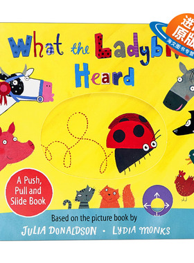 英文原版绘本 What the Ladybird Heard A Push  Pull and Slide Book 小瓢虫听见了什么 机关推拉书 英文版 进口英语原版书籍