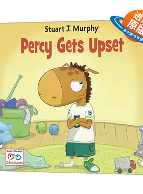 英文原版 Percy Gets Upset I See I Learn 珀西生气了 儿童认知启蒙绘本 英文版 进口英语原版书籍