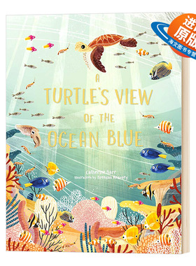 英文原版 A Turtle's View of the Ocean Blue 海龟眼中的海洋 英文版