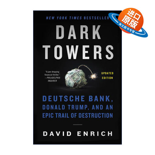 英文原版 Dark Towers 黑暗塔楼 德意志银行史诗般的毁灭之路 David Enrich 英文版 进口英语原版书籍
