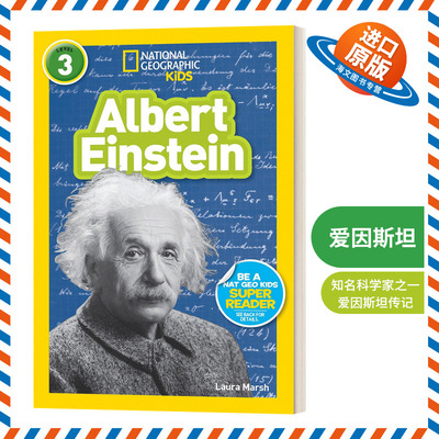 英文原版 National Geographic Kids Readers L3 Albert Einstein 国家地理分级读物第3级 爱因斯坦 英文版 进口英语原版书籍
