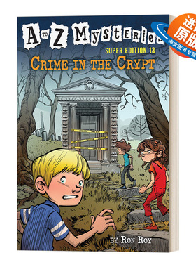 英文原版 Crime in the Crypt  A to Z Mysteries Super Edition #13 地穴中的犯罪 神秘案件特别版13 英文版 进口英语原版书籍