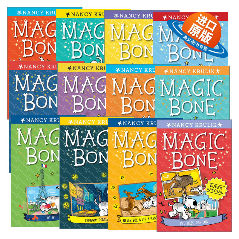 英文原版 Magic Bone 神奇的骨头 12册 儿童章节小说书 儿童读物 小学中学英语阅读提升 魔骨系列 英文版 进口英语原版书籍