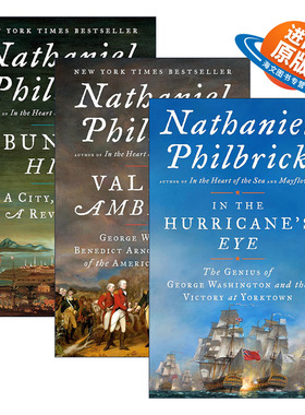 英文原版 American Revolution Series 美国独立战争系列3册 历史传记 Nathaniel Philbrick 英文版 进口英语原版书籍