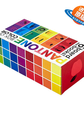 英文原版绘本 Pantone Box Of Color 6 Mini Board Books! 潘通 彩色盒 6本迷你板书 精装 英文版 进口英语原版书籍儿童外文书