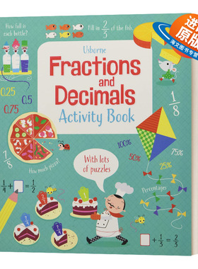 英文原版 Fractions and Decimals Activity Book 分数和小数 数学活动书 英文版 进口英语原版书籍儿童外文书