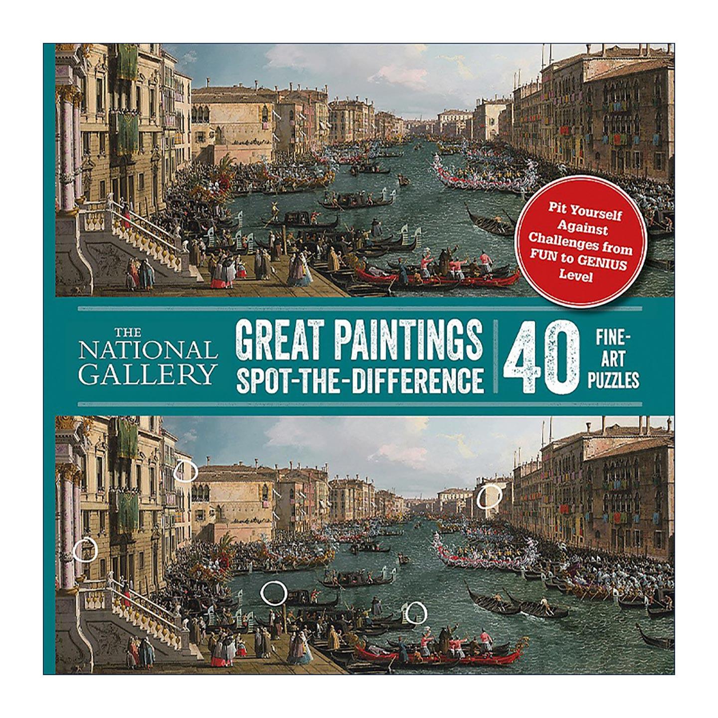 英文原版 Spot-the-Difference The National Gallery 世界名画找不同 趣味艺术书 英国国家美术馆出品 英文版 进口英语原版书籍