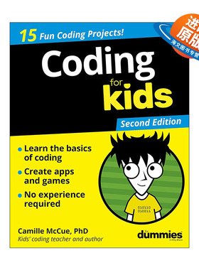 英文原版 Coding for Kids for Dummies 儿童编码 第2版 达人迷 入门参考书系列 英文版 进口英语原版书籍