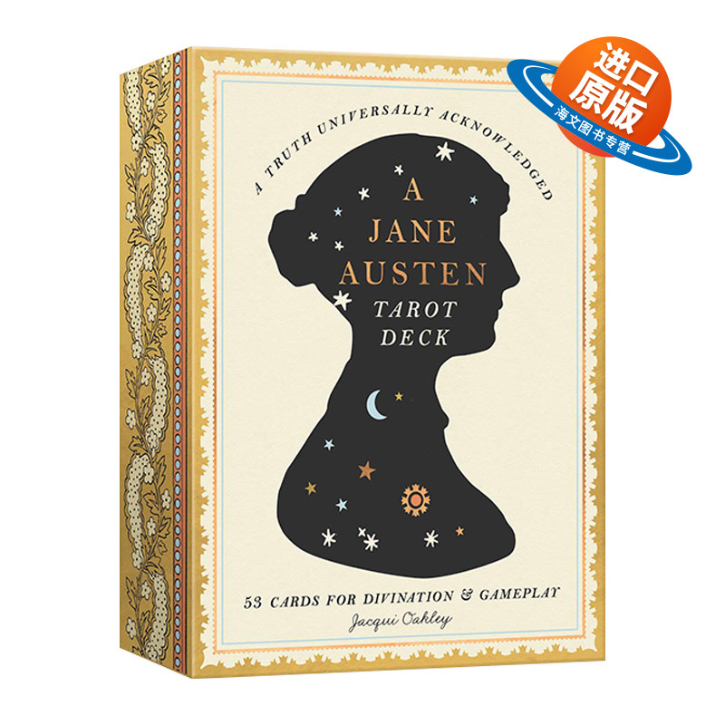 英文原版 A Jane Austen Tarot Deck 简·奥斯汀塔罗牌 53张 奥斯汀不朽小说中手绘人物物品+指南手册 英文版 进口英语原版书籍