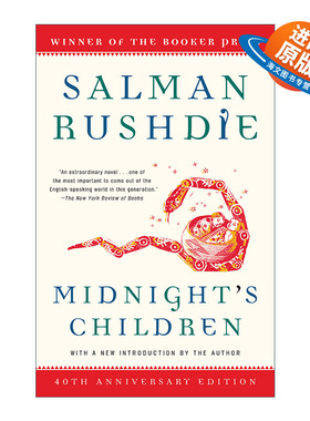英文原版小说 Midnight's Children 午夜之子 Salman Rushdie萨曼·鲁西迪 Modern Library 100 Best Novels 英文版 进口英语书籍