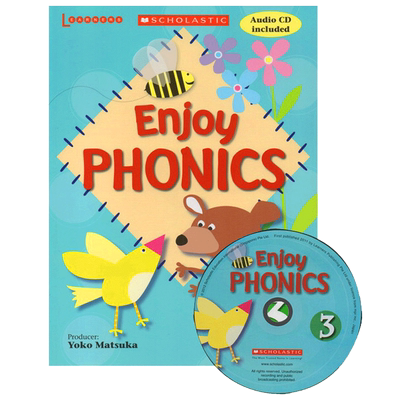 学乐自然拼读法第三册 英文原版书 Scholastic Enjoy Phonics 3 幼儿自然拼读教材 英文版进口英语书籍
