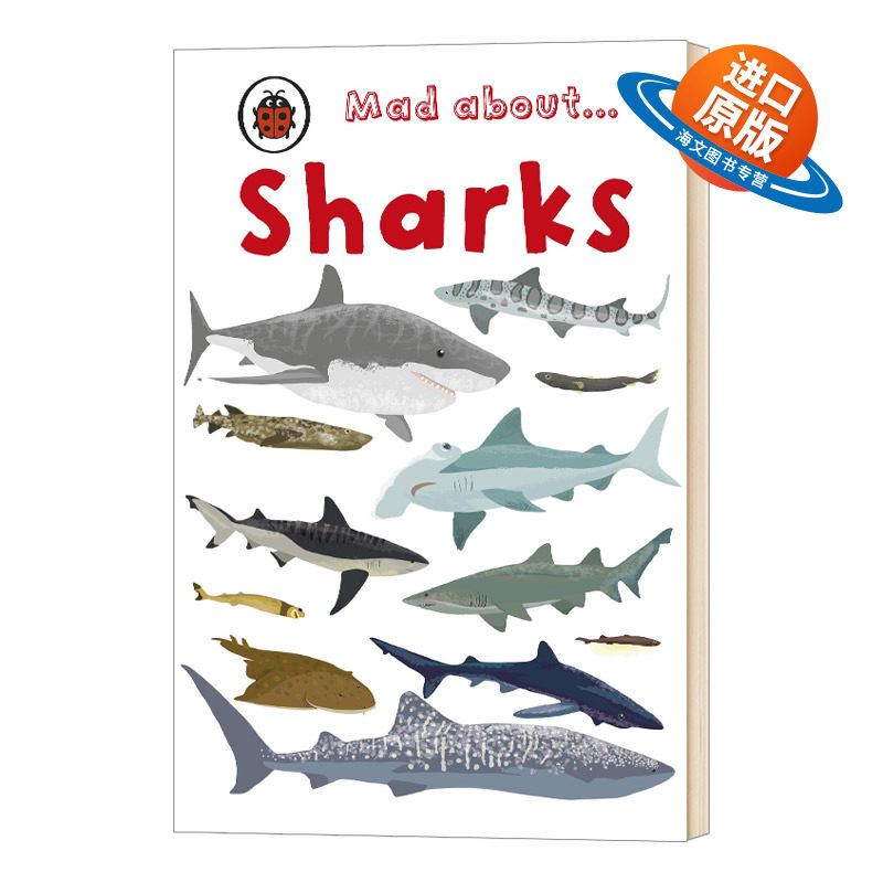 正版 mad about系列 让人着迷的鲨鱼 英文原版 精装绘本 mad about