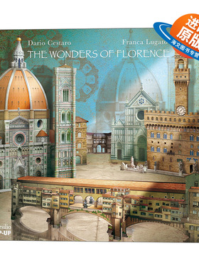 英文原版 The Wonders of Florence 佛罗伦萨立体书 Dario Cestaro 英文版 进口英语原版书籍