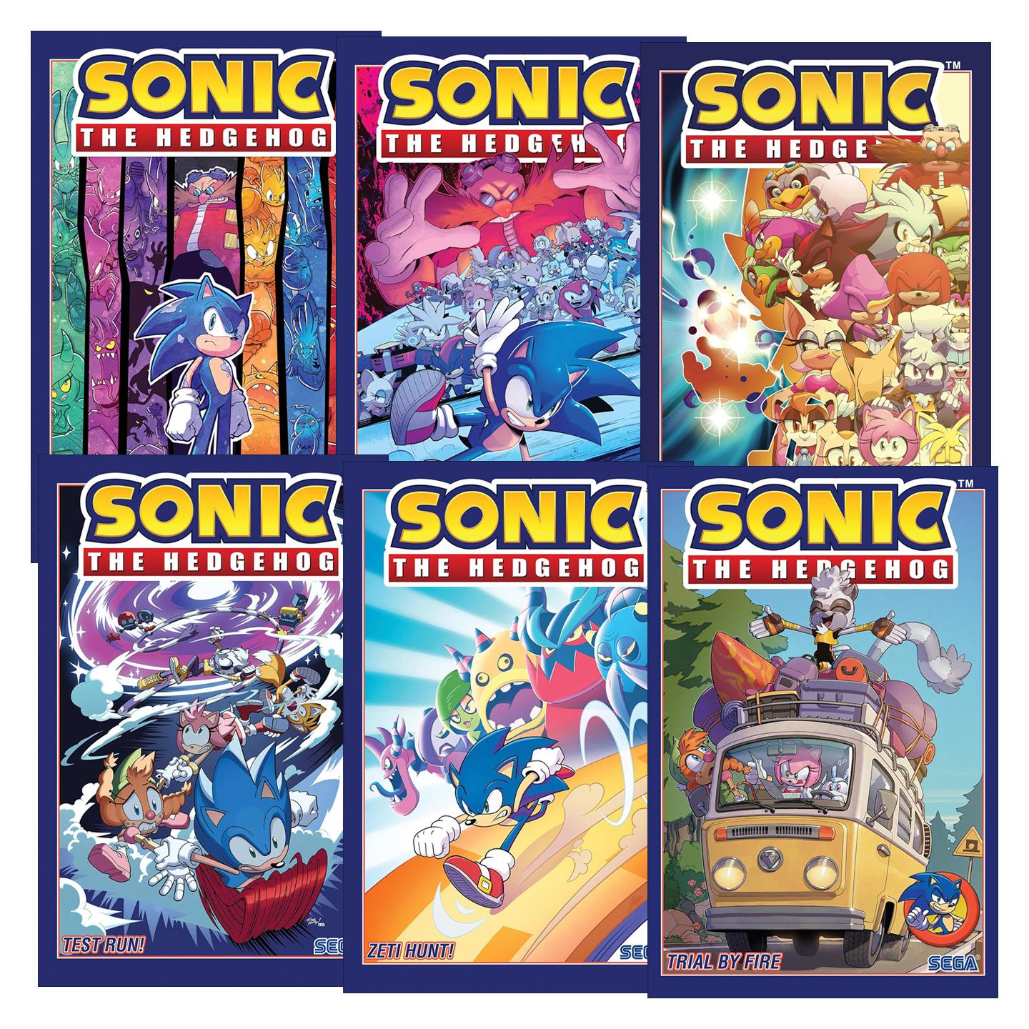 英文原版 Sonic the Hedgehog 刺猬索尼克系列6册 出乎意料 音速小子 英文版 进口英语原版书籍