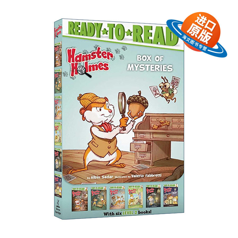 英文原版 Hamster Holmes Box of Mysteries 仓鼠福尔摩斯神秘盒子6册盒装 准备读分级阅读level 2 英文版 进口英语原版书籍