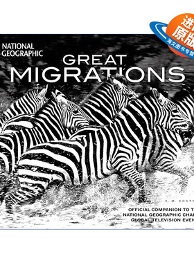 英文原版 Great Migrations 动物大迁徙 美国国家地理 K.M. Kostyal 精装 英文版 进口英语原版书籍