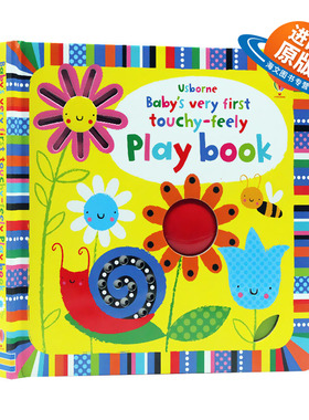 英文原版绘本 Usborne Baby's Very First Touchy-Feely Play Book 宝宝第一本游戏书 英文版 进口英语原版书籍