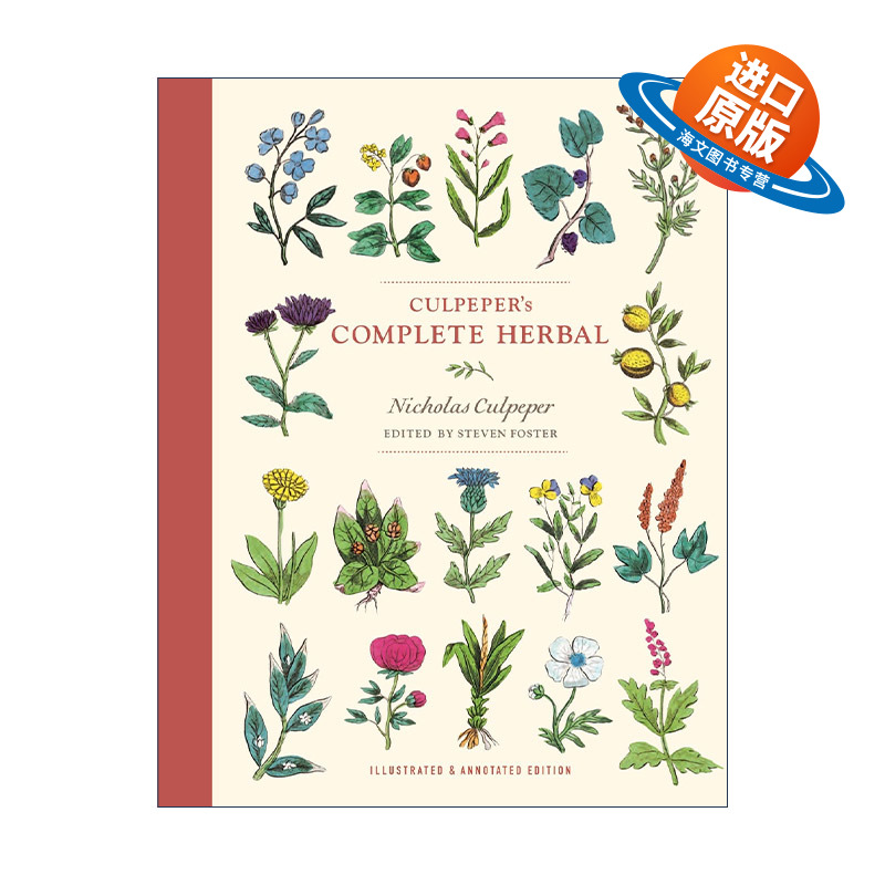 英文原版 Culpeper's Complete Herbal 卡尔佩珀氏草药全书 Nicholas Culpeper 插图注释版 英文版 进口英语原版书籍