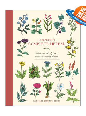 英文原版 Culpeper's Complete Herbal 卡尔佩珀氏草药全书 Nicholas Culpeper 插图注释版 英文版 进口英语原版书籍