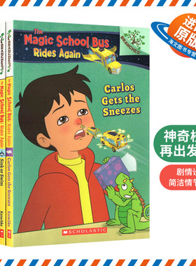 学乐大树系列之神奇的校车5册 英文原版绘本 The Magic School Bus Rides Again Scholastic Reader 英文版分级阅读初级章节桥梁书