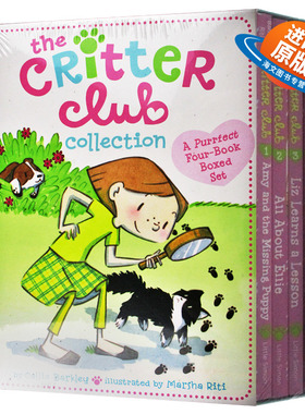 小动物俱乐部1-4册 英文原版 The Critter Club Collection 儿童课外英语阅读桥梁章节小说 女孩读物 进口书籍全英文版