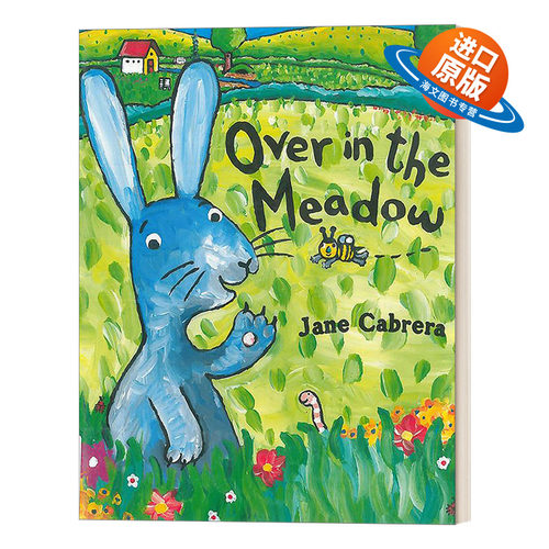 英文原版绘本 Over in the Meadow Jane Cabrera's Story Time 在大草地上 0-2岁幼儿童谣儿歌绘本 纸板书 英文版 进口英语原版书