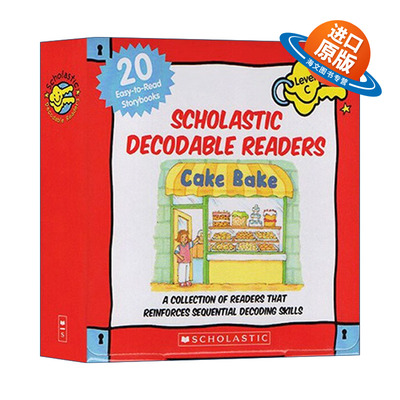 英文原版 Decodable Readers Box Set Level C-Color 学乐自然拼读解码读物20本彩色绘本盒装C级 附CD 英文版 进口英语原版书籍