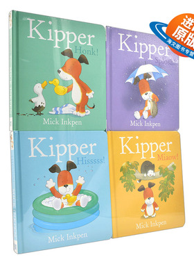 英文原版 Kipper Story Board 小狗奇普 4册套装 儿童绘本故事纸板书 亲子阅读 英文版 进口英语原版书籍