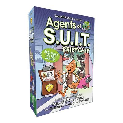 英文原版 InvestiGators Agents of S.U.I.T. Briefcase 鳄鱼侦查员外传侦查员1-3册盒装 精装 英文版 进口英语原版书籍