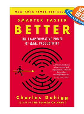 英文原版 Smarter Faster Better 高效的秘密 优化工作 高效是一种科学 习惯的力量作者Charles Duhigg英文版 进口英语原版书籍