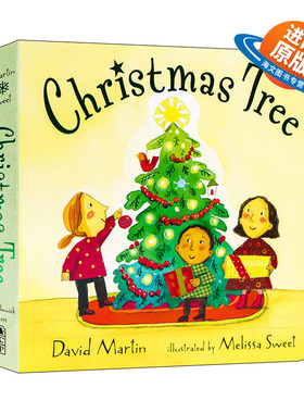 英文原版绘本 Christmas Tree 圣诞树 0-3岁幼儿儿童圣诞节主题绘本 Melissa Sweet插画 纸板书 英文版 进口英语原版书籍