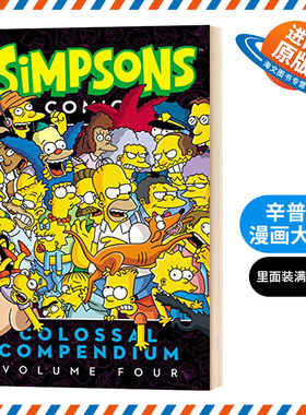 辛普森漫画大全4 英文原版 Simpsons Comics Colossal Compendium Volume 4 英文版 进口原版英语漫画书籍 Matt Groening