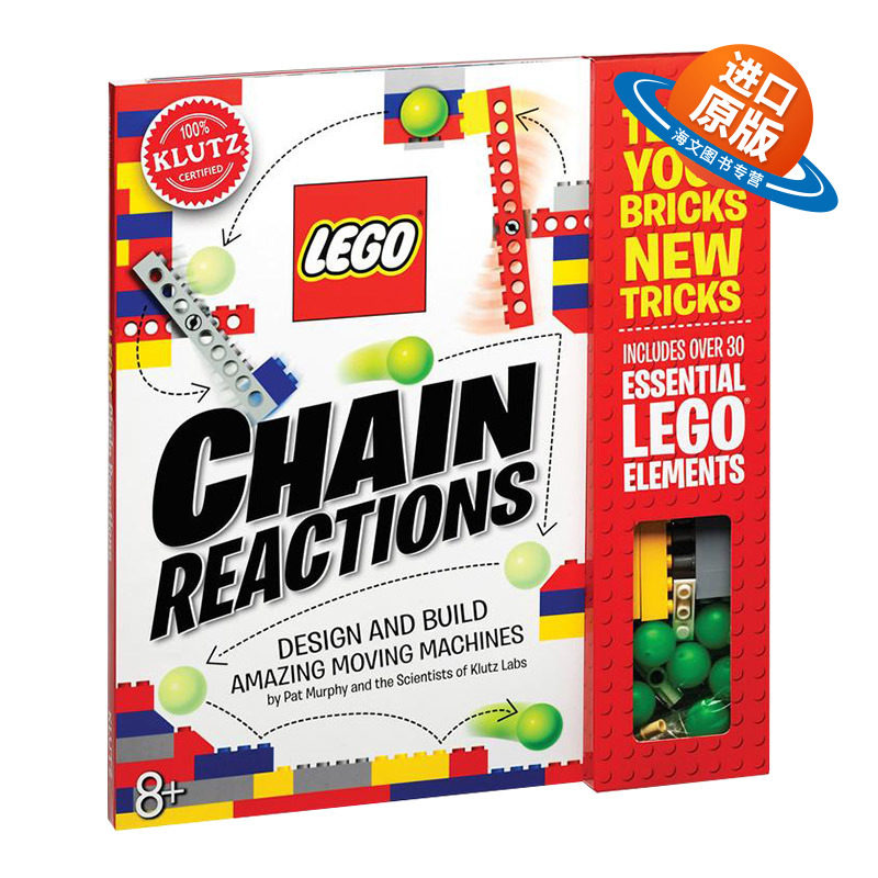进口书 乐高创造令人惊奇的可动机械 附配件 英文原版 Lego Chain Reactions  附配件 英文版儿童外文书