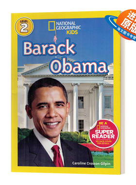 英文原版 National Geographic Kids Readers L2 Barack Obama 国家地理分级读物第2级 巴拉克奥巴玛 英文版 进口英语原版书籍