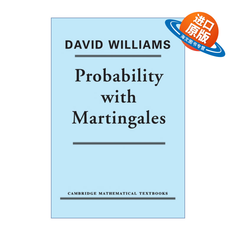 英文原版 Probability with Martingales 概率和鞅 David Williams 英文版 进口英语原版书籍