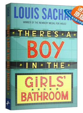 英文原版 There's a Boy in the Girls' Bathroom 有个男生在女洗手间 别有洞天Holes纽伯瑞金奖作者 英文版儿童外文书