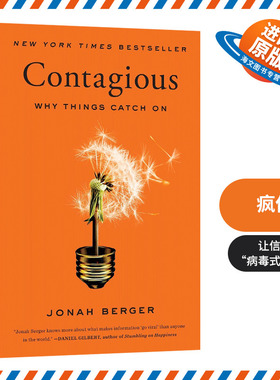 疯传 让你的产品思想行为像病毒一样入侵 英文原版 Contagious Why Things Catch On 产品营销 英文版进口英语书籍 Jonah Berger