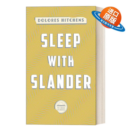 英文原版 Sleep With Slander 与诽谤同眠 美国文库 侦探推理小说 Dolores Hitchens 英文版 进口英语原版书籍
