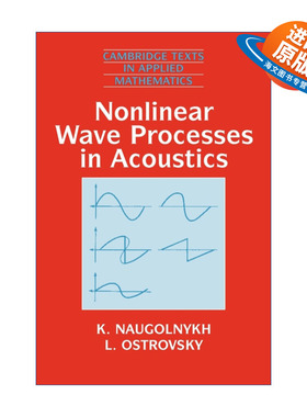 英文原版 Nonlinear Wave Processes in Acoustics 声学中的非线性波动过程 剑桥应用数学文本系列 英文版 进口英语原版书籍