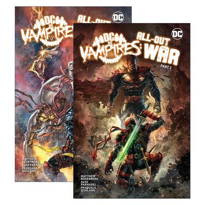 英文原版 DC vs. Vampires All-Out War DC大战吸血鬼 全面战争2册 漫画 精装 Matthew Rosenberg 英文版 进口英语原版书籍